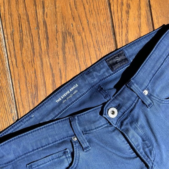 AG The Stevie Ankle - Slim Straight Ankle 27R Blue - Picture 4 of 4